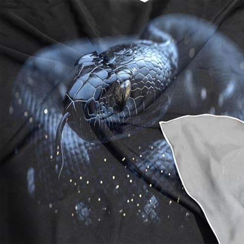 Black Snake Silk Scarf Women's Fashion Square Satin Headscarf Neck Scarf Head Hair Wraps 23.6 Inches4