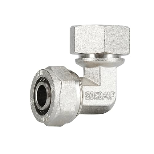 Racor codo Pex 1216 DN15 rosca hembra BSPP para tubería multicapa aluminio 2