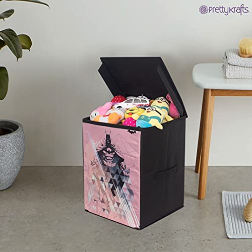 Image of Batman Toys Organizer Storage Box with Top Lid for Baby Boy's and Baby Girl's,(Pack of 1) Black