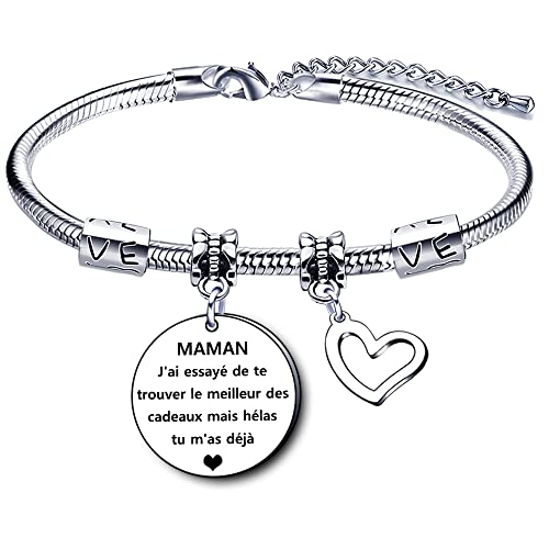 Bracelet Maman Mere,Cadeau fete des meres,Bracelet Femme,Cadeau d'anniversaire pour maman,Cadeau de Noël de Maman (2) Cover