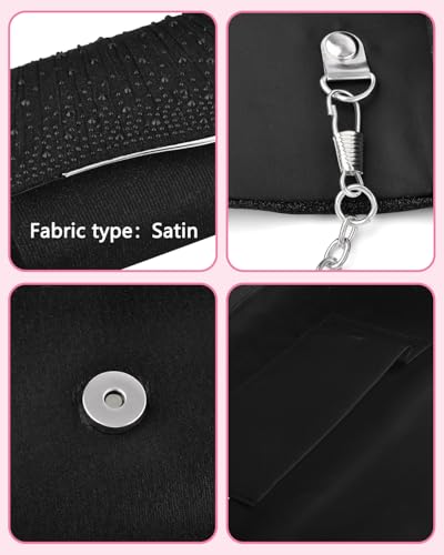 Image of TINDTOP Clutch Purses for Women, Formal Evening Bags Suede Shoulder Envelope Party Handbags Wedding Cocktail Prom Clutches