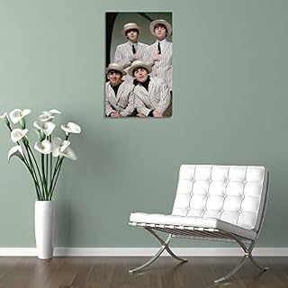LORGL Poster décoratif sur toile The Beatles pour chambre à coucher – 60 x 90 cm - Les Beatles, Paul McCartney, John Lennon, RIngo Starr, George Harrison LORGL Poster décoratif sur toile The Beatles pour chambre à coucher - 60 x 90 cm – Image 5
