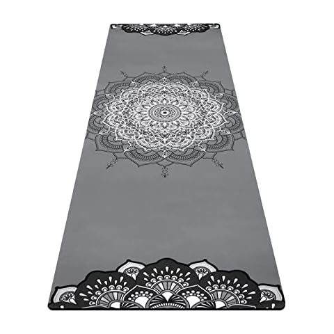 HEBE Folding Travel Yoga Mat Grip Fitness Exercise Mat Non Slip 71"x 24"x1/5" Rubber Workout Mats for Women Men Foldable Fitness Mat for All Types of Yoga, Pilates & Floor Workouts Cover