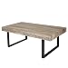 Produktbild Couchtisch Kos T576, Wohnzimmertisch, 40x110x60cm MVG-zertifiziert - Wildeiche, dunkle Metall-Füße