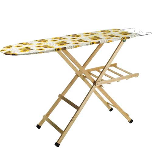 Glac Store Asse Da Stiro Made In Italy 118x35 Cm – Altezza Regolabile 82/87/93 Cm Con Portabiancheria 47 Cm E Piedini Antiscivolo – Fantasia Casuale