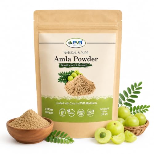 Image of Amla Powder for Hair - 100% Natural & Pure | Supports Healthy Hair & Scalp | No Additives or Preservatives (200g)
