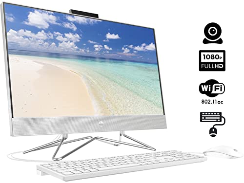 Image of HP Newest All-in-One Desktop Computer, 23.8 inch Full HD Touchscreen, 11th Generation Intel Core i7-1165G7 Processor, Intel Iris Xe Graphics, Webcam, Windows 11 Home (32GB RAM | 1TB SSD + 1TB HDD)
