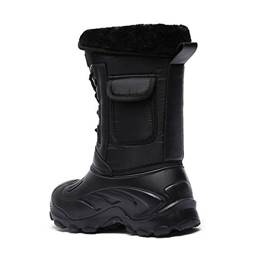 Mens Winter Snow Cotton Boots Outdoor Hiking Shoes High Waterproof and Plush Warm Multi-functional Snow Shoes3