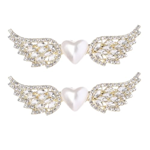 Pinza para cabello diseño ala de ángel con detalles miniatura 1