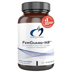 Designs for Health FemGuard-HF – Help Diminish Mild Menopause Hot Flashes – Peri & Menopause Supplements for Women to Support Healthy Aging, Hormonal Balance & Bone Health (60 Capsules)
