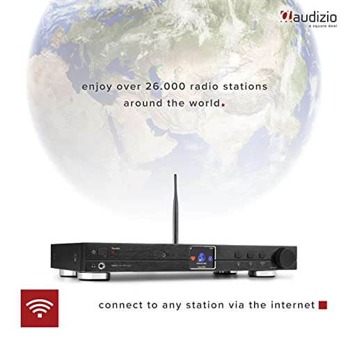 Audizio Trento - Internetradio WLAN, DAB Radio mit Bluetooth, WiFi Mediaplayer, Fernbedienung, 2,4 Zoll TFT Display, 99 Speicherplätze, Sleeptimer, Wecker, DAB Plus Radio, FM Tuner, Radio Receiver – Bild 4