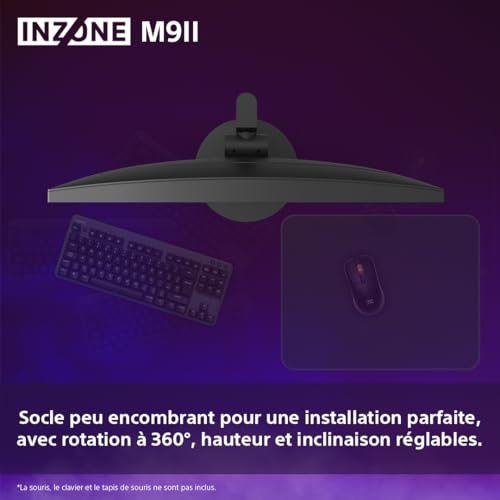 Sony INZONE M9II - Ecran PC Gaming 27" 4K Ultra HD- Résolution 2160p- Fréquence de rafraîchissement 160Hz- 1ms GTG- DCI-P3 95% Spectre - Full Array LED - G-Sync - Adaptive Sync - VRR, Noir