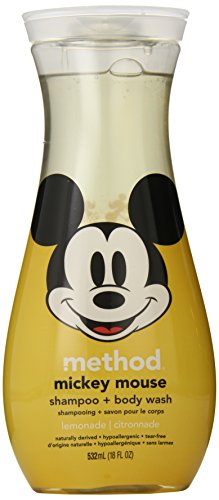 Method Mickey Mouse Shampoo and Body Wash, Lemonade, 18 Ounce