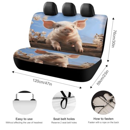 Fundas de asiento de coche lavables para mantener el banco trasero limpio y como nuevo 2