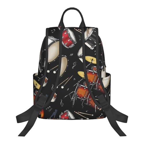 Rock Drum Stand backpack bookbags casual laptop lightweight bag travel laptop daypack3