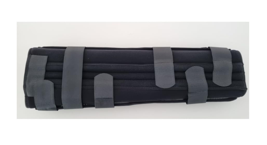 Ginocchiera Eusplint Lunga 60 cm con Stecche Immobilizzatrici per Trattamento Postoperatorio e Immobilizzazione Temporanea del Ginocchio Taglia Unica