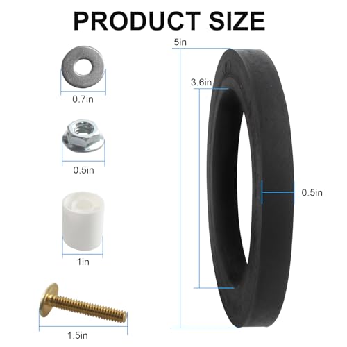 Image of RV Toilet Base Seal & Mounting Hardware Kit Replacement for Dometic 385311652 Fit for Dometic 300 /310 /320 RV Toilets. RV Toilet Seal Repair Kit