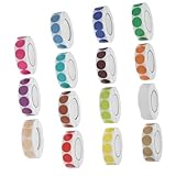 DIYEAH 15pièces Rond Autocollant Étiquette Étiquettes Rondes Autocollantes Pour Restaur...