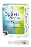 Allergan Optive® FUSION UD Augentropfen gegen trockene Augen Einzeldosen | 30 x 0,4 ml Augentropfen mit Hyaluron | Augentropfen Kontaktlinsen geeignet
