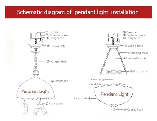 Lampe suspendue en verre libellule éclairage de conception salle à manger - 2