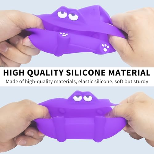Image of for Anker Soundcore Select 4 Go Speaker Cartoon Cute Silicone Case Cover, Anti Scratch Shockproof Protective Skin Cover Compatible with Soundcore Select 4 Go Bluetooth Shower Speaker (Purple)