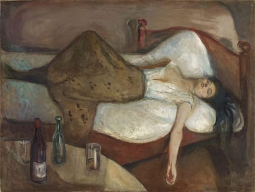 Cuadro El Día Después de Edvard Munch en lienzo decorativo de 60x90cm