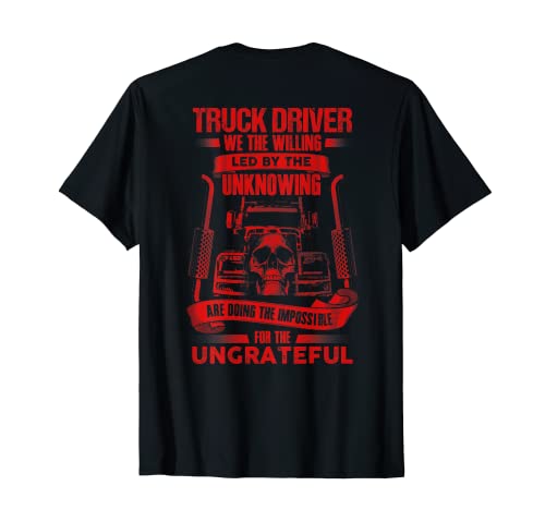 TRUCK DRIVers Fun Truckers Trucking Skull Camiseta