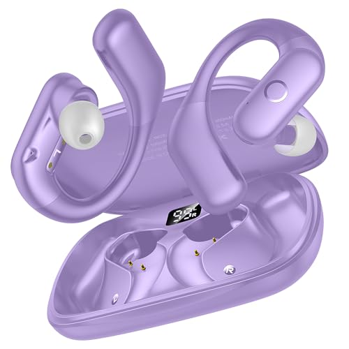 kurdene Active Noise Cancelling Wireless Earbuds Bluetooth Headphones for Sport, Digital Display,...