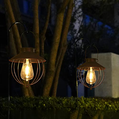 Lampe solaire d'extérieur suspendue étanche IP65 et applique murale - 6