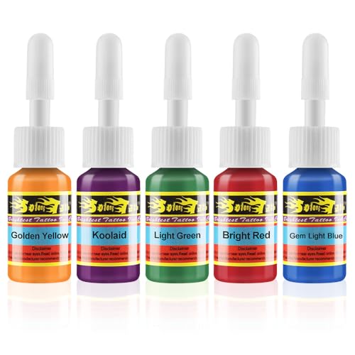 Solong Tattoo TI1001-5-28 Ink Set 28 Colors Pigment Kit 1/6Oz (5Ml) Tattoo Supply Ink thumb #5