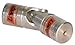 Lovejoy Size D12B Universal Joint, Solid Bore A and 25mm Round Bore B with 8 mm x 3.3 mm Keyway and Set Screw, 2.00" Outer Diameter, 5.44" Overall Length, 1144 Carbon Steel, Metric Bore
