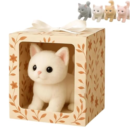 Juguete Realista para Gatos: Peluche Interactivo, Realista y ultrasuave para Gatos, Que aporta alegría y Calidez sin Fin. Robot de Peluche para Regalo, Que Camina, maúlla y Mueve la Cola Juguete Realista para Gatos: Peluche Interactivo, Realista y ultrasuave para Gatos, Que aporta alegría y Calidez sin Fin. Robot de Peluche para Regalo, Que Camina, maúlla y Mueve la Cola