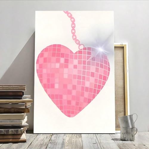 Affiche amour XBTYKPB cadre bois tableau salon chambre déco murale 60x80