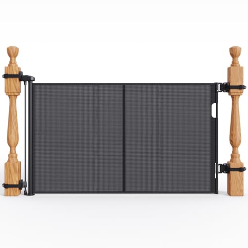 Upgraded Retractable Baby Gate for Stairs