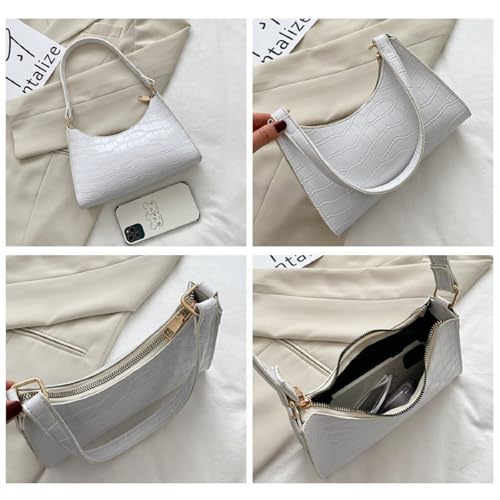 Small Shoulder Handbag for Women with Zipper, Leather Ladies' Shoulder Bag Fashionable Small Handbag4