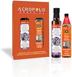 Acropolis Organics Gift Boîte Bio-Harvest Extra Huile d'olive vierge 250ml | Vinaigre balsamique biologique de Mousto 250ml