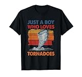 Just a Boy Who Loves Tornado Weather Storm Tornado Chaser T-Shirt