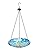 MUMTOP 11 inch Hanging Bird Bath Glass Bird Bath Peacock Outdoor Bird Feeder for Garden Yard Decoration