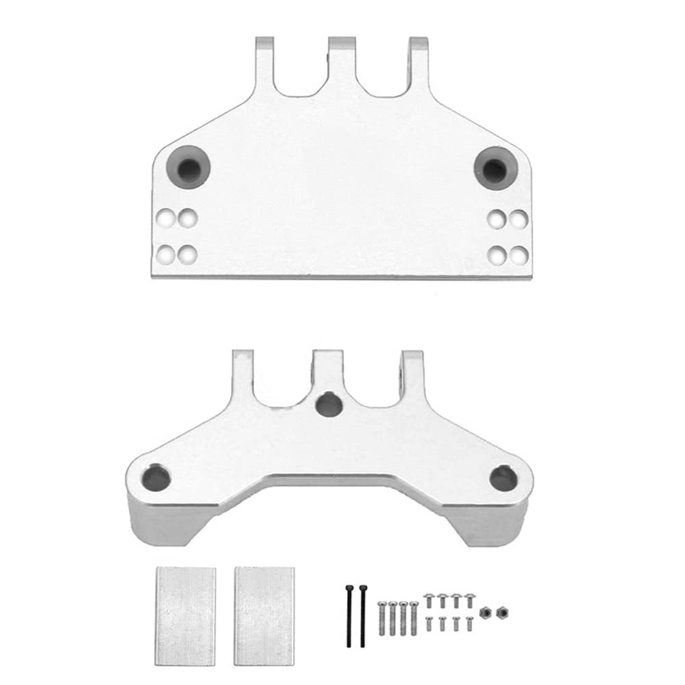 RC Car Pull Rod Base Seat,YZtree Suitable for Mang NIU Model 1/12 G500 Brabus Big G Metal Rod Seat Bridge Rudder Bracket (Silver)