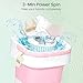 Portable Washing Machine - 16L Mini Foldable Washer with Spin Basket, 3 Cleaning Modes & Deep Cleaning for Small Clothes, Collapsible Laundry for Apartment, Home, Hotel and Travel (Pink)