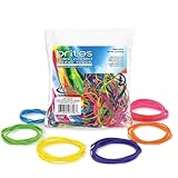 Alliance Rubber 07706 Non-Latex Brites File Bands, Colored Elastic Bands, 1.5 oz Pic Pac Dispenser (Assorted Bright Colors and Sizes)