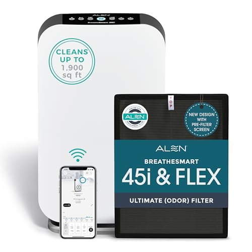 Alen Air Purifier BreatheSmart 45i HEPA with Odor Filter for