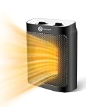Maxesla Stufetta Elettrica Basso Consumo, 1500W Termoventilatore Ceramica, 2 Modalità di Temperatura, Protezione il Surriscaldamento e Ribaltamento, per Camere o Bagno, Regalo per Famiglia