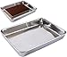 Large Baking Pans,Jelly-Roll Pans Cookie Sheets Pan,Stainless Steel Baking Pans Tray Cookie Sheet,Nonstick Toaster Oven Baking Sheet Pans, Easy Clean & Dishwasher Safe,1 PC(14.2'' x 11'')