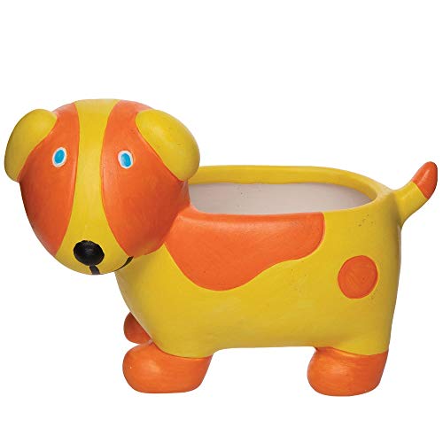 Baker Ross AT840 Keramik-Blumentöpfe, Hund, kreatives Kunst- und Bastelzubehör für Kinder zum Bemalen, Personalisieren und Dekorieren, sortiert, 2 Stück Mint-fächer