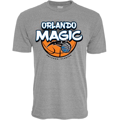 Orlando Magic NBA Officially Licensed Tri-Blend T-Shirt Heather Gray, Large