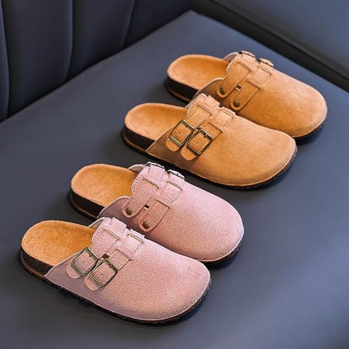 IWIHMIV Children Soft Cork Lightweight Sandals Summer Beach Soft Sole Slippers Non Slip Flat Sandals for Indoor Outdoor3