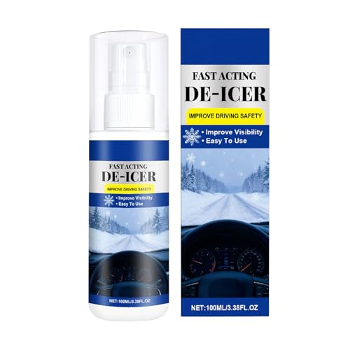 Spray Dégivrant Pour Pare-Brise,Agent Dégivrant Glace Véhicule | Spray De Déglacage Pour Vitres Voiture - Pour Camions Camping-Cars SUV Berlines Froid Quotidien Trajets Routiers Longue Distance Statio