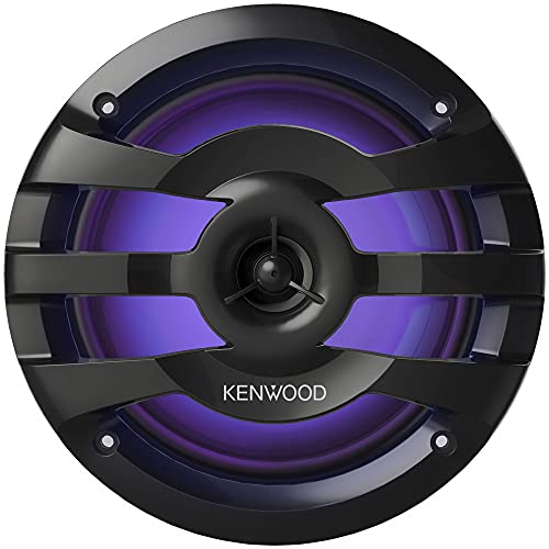 Image of Kenwood KFC-1673MRBL 6-3 /4 inch Marine /Car Speakers Black w /RGB
