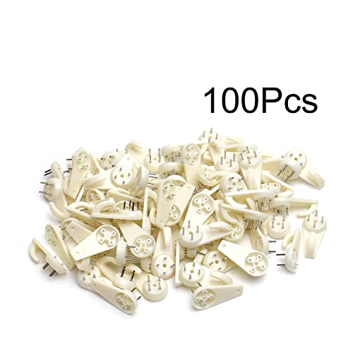 Image of Nails for Hanging Pictures,Picture Hooks Hardwall Hanger for Hardware, Fasteners & Hooks Wall Mount Non-Mark Hook Picture Photo Frame Hangers(100pcs,40*20mm)